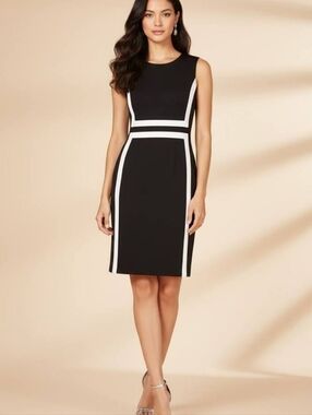 Calvin Klein Dress, Black And White NWT